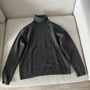Sandro Dark Gray Turtleneck Sweater for Men